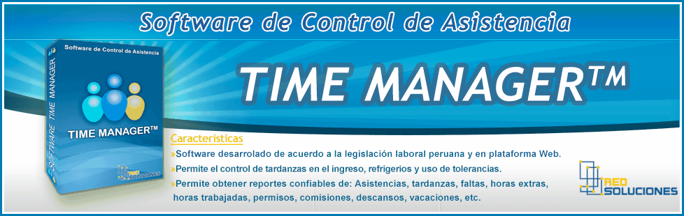 Software de Control de Asistencia - Time Manager